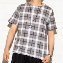【新品】HARE チャオパニック 好きにチェック柄　半袖tシャツ