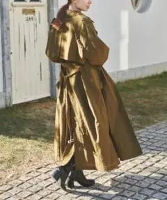 【未使用タグ付き】hinari ヒナリ レディース ナイロントレンチコート M