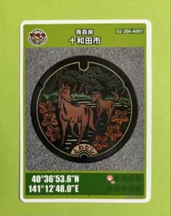 534 北海道札幌市B【#001】マンホールカード_初期ロット・レア・名所 