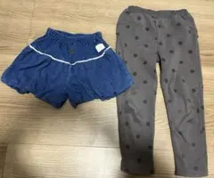 ズボンとショートパンツ2枚セット　110