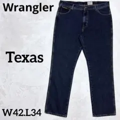 【美品】Wrangler BIG SIZE 42.34 濃紺 ストレートデニム