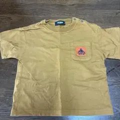 XLARGE KIDS Tシャツ 90サイズ カーキ ロゴワッペン
