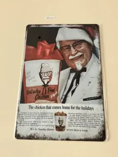 KFC ケンタッキーフライドチキン ブリキ看板 昭和レトロ風