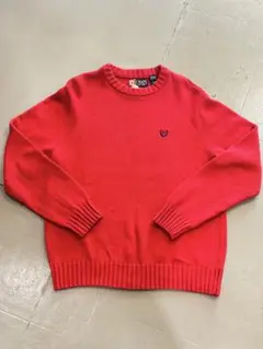 CHAPS Ralph Laurenコットンニットセーター 赤 L