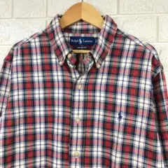 現行品　polo ralph lauren マドラスチェックシャツ L