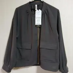 新品☆ヒロココシノ▪アッシュイデアルWAZAシリーズなめらかタッチブルゾンL
