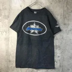 B2530古着　Tシャツ バックプリント　チャコール　キッズ　90s Y2K
