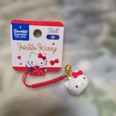 ハローキティ　鈴　ストラップ　根付け