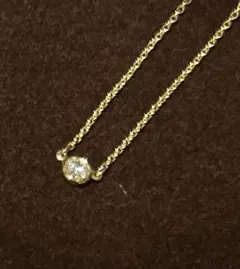 R☆　カシケイ　K18 ネックレス 一粒ブラウンダイヤモンド マット仕上げ R☆様専用 カシケイ K18 ネックレス 一粒ブラウンダイヤモンド マット