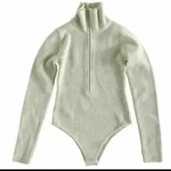 searoomlynn zipper ニット body スーツ ボディスーツ