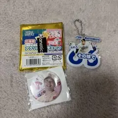 福岡ソフトバンクホークス松本裕樹応援歌アクリルキーチェーンピンクフル缶バッジ鷹祭