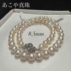 8.5mm✨ あこや真珠 パール ネックレス SV留め具 43cm 42.0g