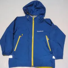 120★mont-bellモンベル★ロゴプリント！パーカー付きナイロンジャンパー