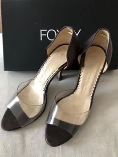 フォクシーFOXEY クリアパンプス　イタリア製のサムネイル