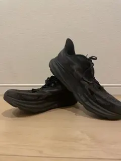 ホカオネオネ 厚底メッシュ スニーカーワ イド黒ボンダイ7 26.5cm