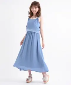 MAJESTIC LEGOM シアーマキシキャミワンピ　ブルーのサムネイル