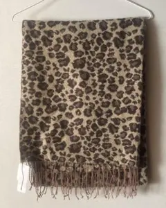 ヒョウ柄　マフラー　ストール　膝掛け