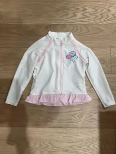 ラッシュガード ホワイト・ピンク　100