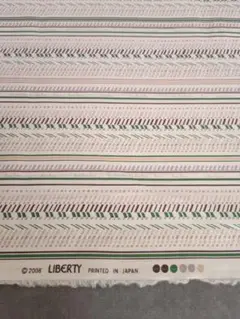 LIBERTY 綿プリント生地 ストライプ 2008年製