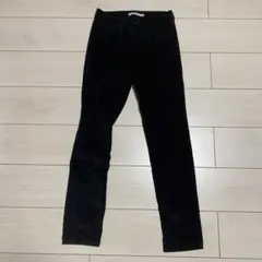 ブラック コーデュロイ スキニーデニム