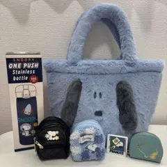 スヌーピーグッズまとめ売り6点　バッグ、水筒、ポーチ、キーホルダー、コインケース