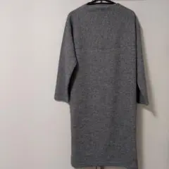 DRESKIP グレー ニットワンピース 長袖 Lサイズ