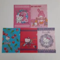 平成レトロ　ハローキティ・チャーミーキティ・マイメロディ A4ファイル2006年