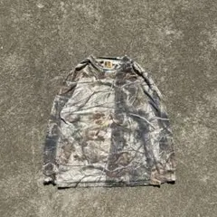 90s Russell athletic ロンT リアルツリーカモ　迷彩　カモ柄のサムネイル