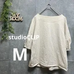 スタジオクリップ レディース Tシャツ カットソー 七分丈 ゆったり M