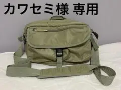 UNIQLO マルチポケットショルダーバッグ カーキ ナイロン 中型