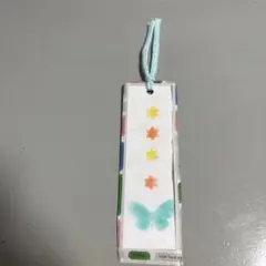パステルアート しおり ハンドメイド 蝶