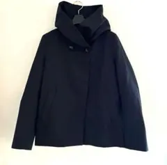 JOURNAL STANDARD グログランフードショートコート　M ブラック系