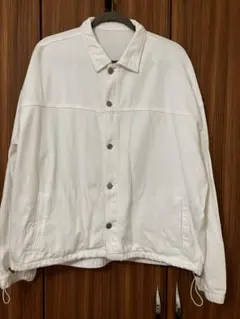 ホワイトデニムジャケット オーバーサイズ