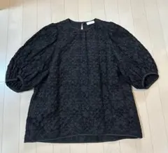 Tomorrowland Ballsey ラメマトラッセ パフスリーブブラウス