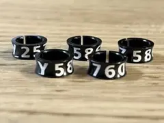 제릭 전용 버드 풋 링 7mm 알루미늄 블랙 5팩