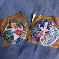 ONEPIECE 輩缶バッジ ナミ ロビン