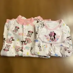 ミニーマウスロンパース 2枚セット売り
