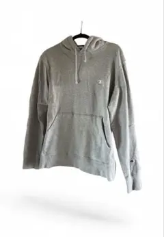 Champion パーカー XL グレー ワンポイント プルオーバー