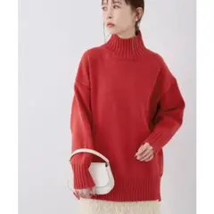 【美品】ROPÉ PICNIC/サイドスリットニットプルオーバー/オーバーサイズ