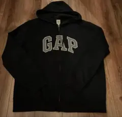 GAP ブラック ジップアップフーディ Lサイズ