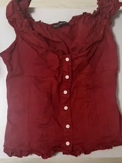 Brandy Melville ノースリーブシャツ トップス 赤