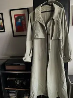 期間限定セール‼️トレンチコート　ライトカーキ　ロングコート　春服のサムネイル