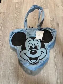 新品】WCJ ミッキーマウス プリント 巾着 ショルダーバッグ ポシェット 