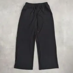 ジーユー イージーパンツ【L】ウエストゴム ワイド 黒