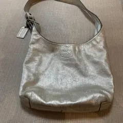 コーチ シルバー ショルダーバッグ