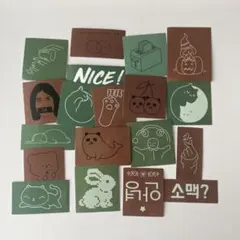 【155】韓国風イラスト　ステッカー