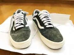 VANS グリーン スエード スニーカー