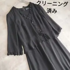 高級 東京ソワールブラックフォーマルワンピースGenieEleverM〜Ｌ 春夏