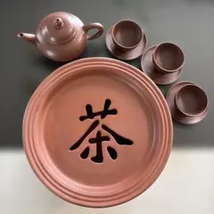 中国茶器セット 急須・湯呑み3客・皿・茶池