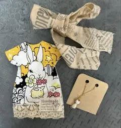 ブライスアウトフィット♡うさぎ柄ワンピースセット/新品未使用品のサムネイル